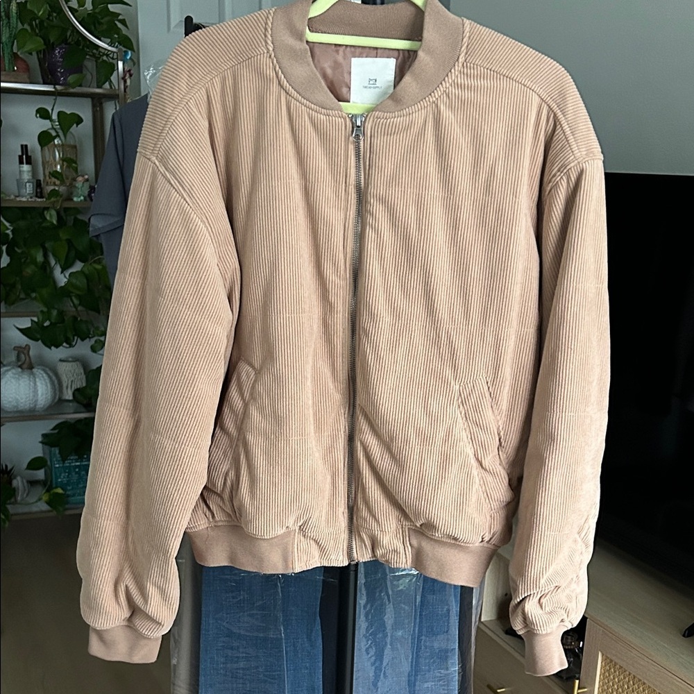 Thread & Supply Tan Corduroy Jacket. Size medium. Slightly oversized.